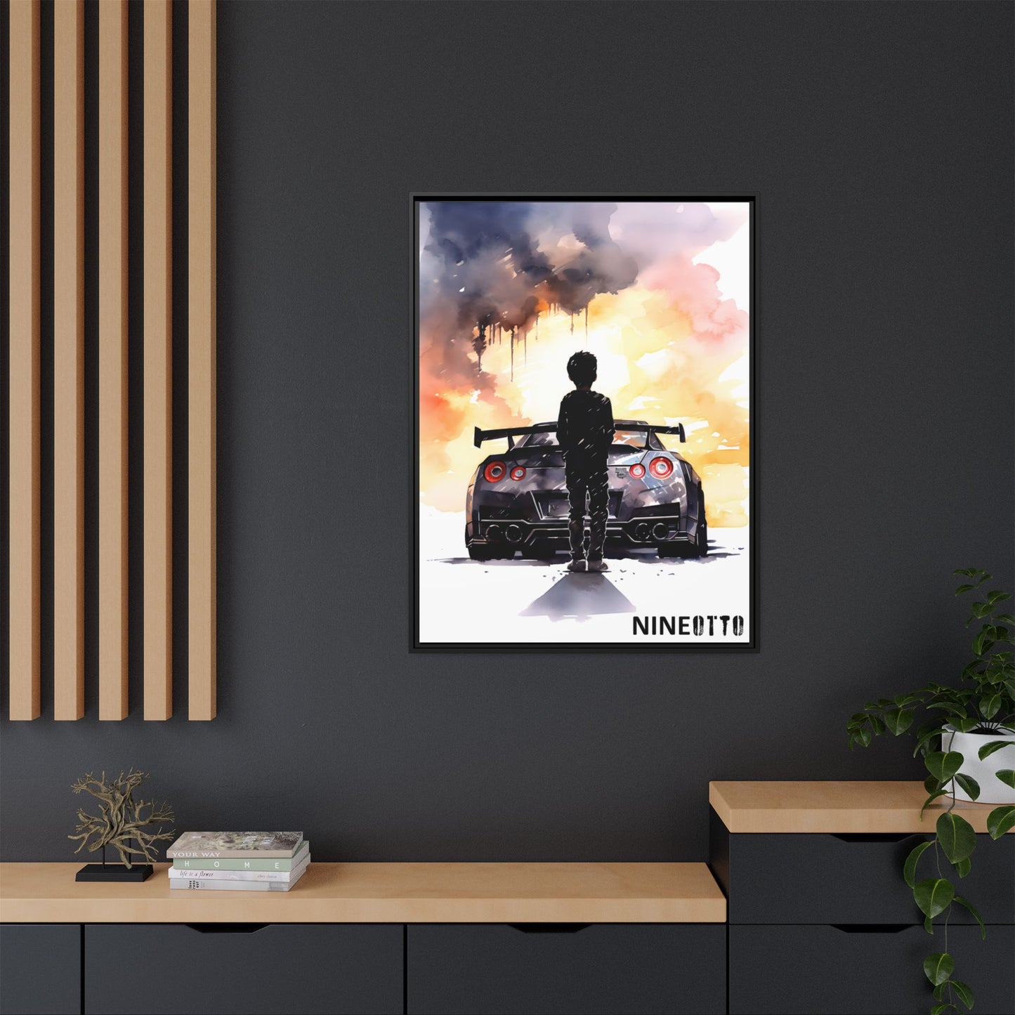 First Love - Art Print - Matte Canvas, Black Frame