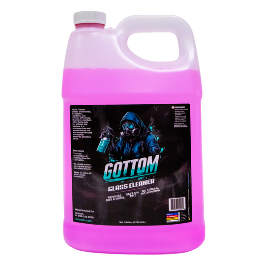 Gottom - Glass Cleaner - 1 Gallon (128 oz) - Streak Free Glass for Window, Mirrors, Navigation Screens Ammonia Free Formulation Safe for Tint