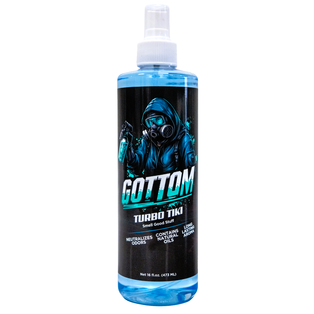 Gottom - Turbo Tiki - 16 oz - Smell Good Stuff - Premium Air Freshener and Odor Eliminator, Long-Lasting Scent, Great for Cars, Trucks, SUVs, RVs & More