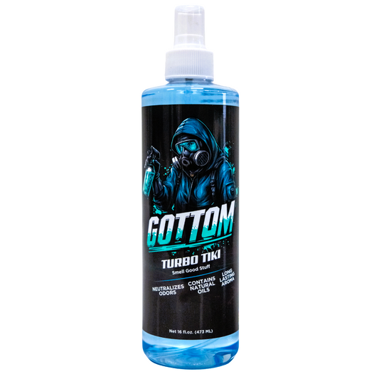 Gottom - Turbo Tiki - 16 oz - Smell Good Stuff - Premium Air Freshener and Odor Eliminator, Long-Lasting Scent, Great for Cars, Trucks, SUVs, RVs & More