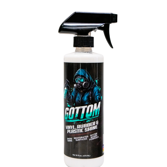 Gottom - Vinyl, Rubber & Plastic Shine - 16 oz - VRP Glossy Shine Water Based Dressing to Rehydrate & Enhance Surfaces - Scented with Nitro Charged Cherry Vanilla