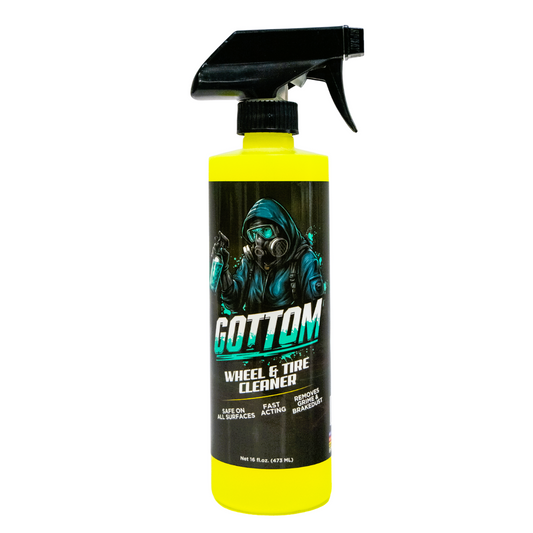 Gottom - Wheel & Tire Cleaner - 16 oz - Professional Concentrated Fast Acting Dirt, Grime & Brake Dust Remover