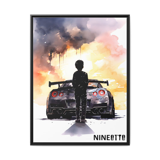 First Love - Art Print - Matte Canvas, Black Frame