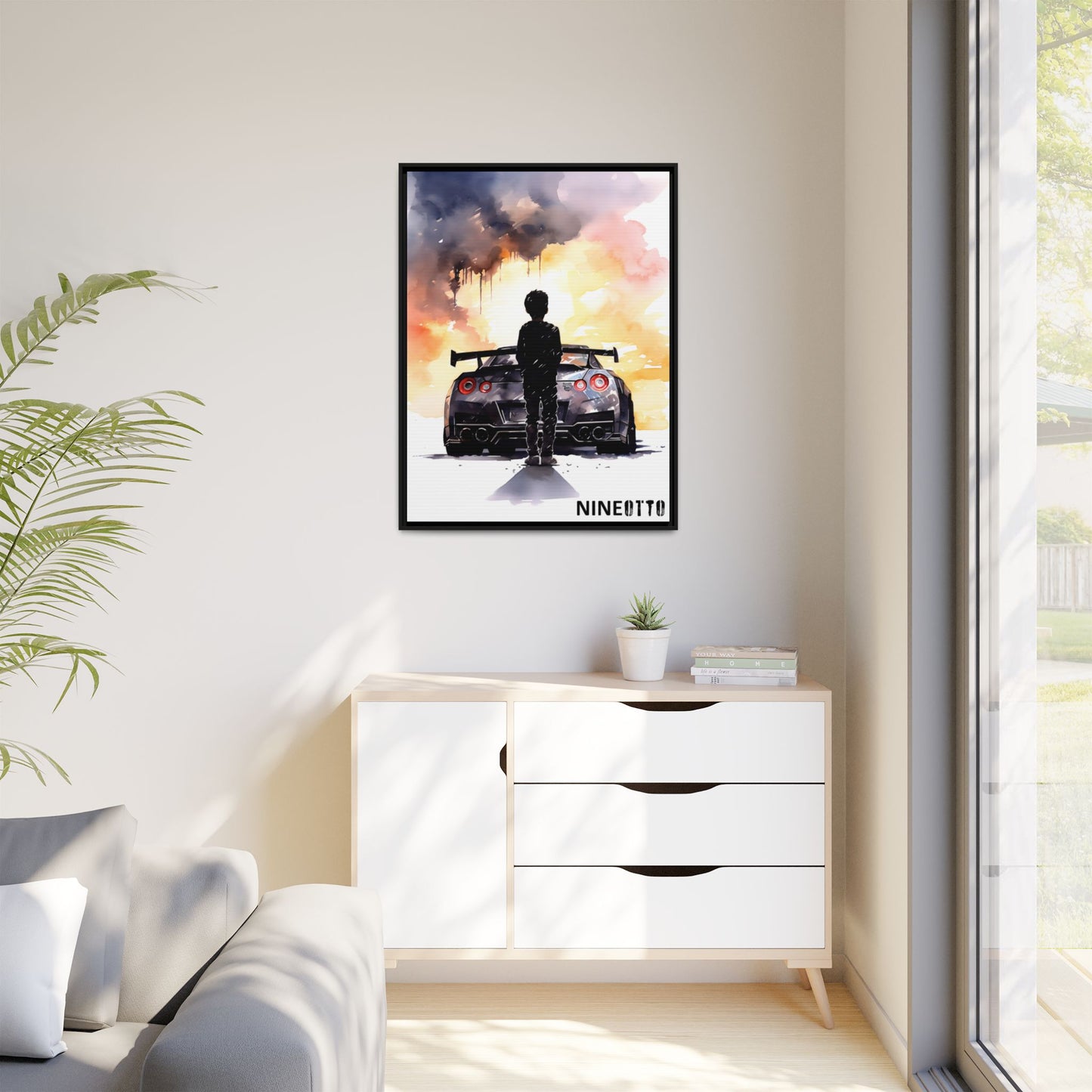 First Love - Art Print - Matte Canvas, Black Frame