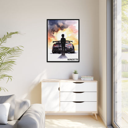 First Love - Art Print - Matte Canvas, Black Frame