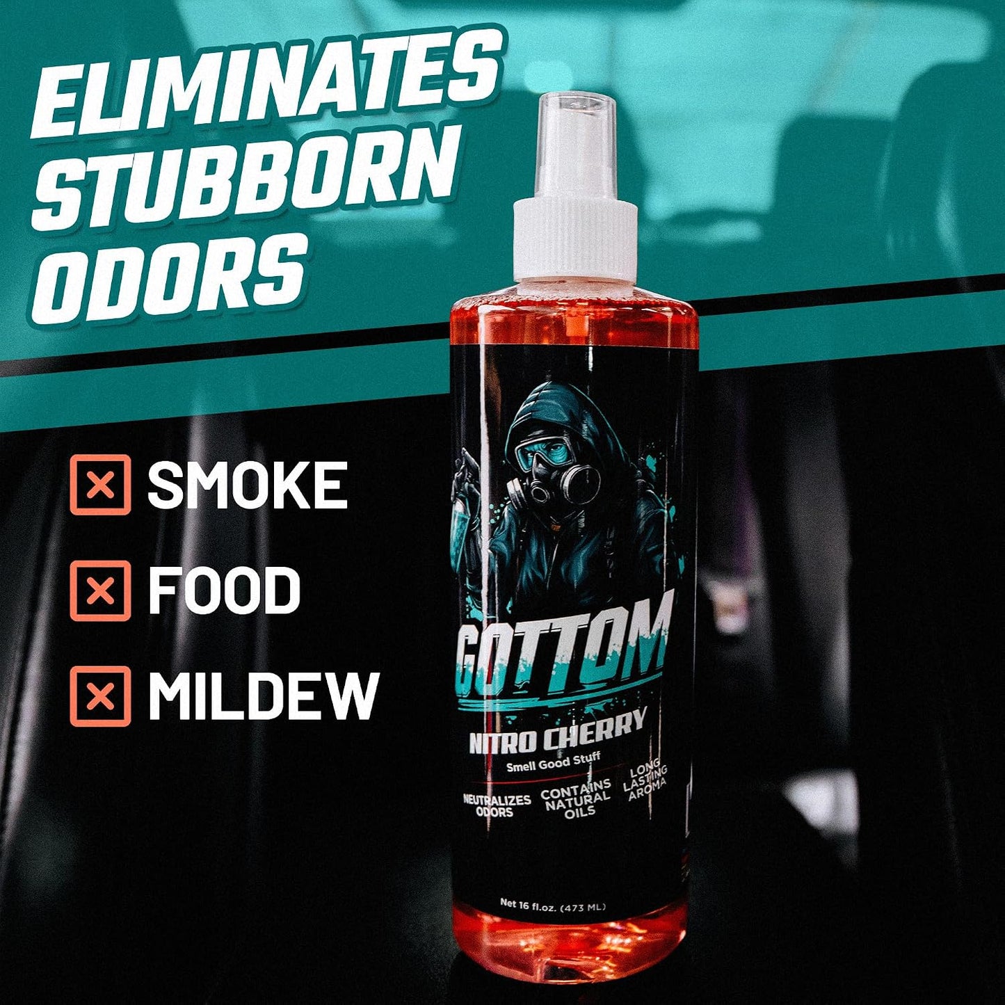 Gottom - Nitro Cherry - Premium Air Freshener - 16oz