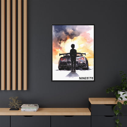 First Love - Art Print - Matte Canvas, Black Frame