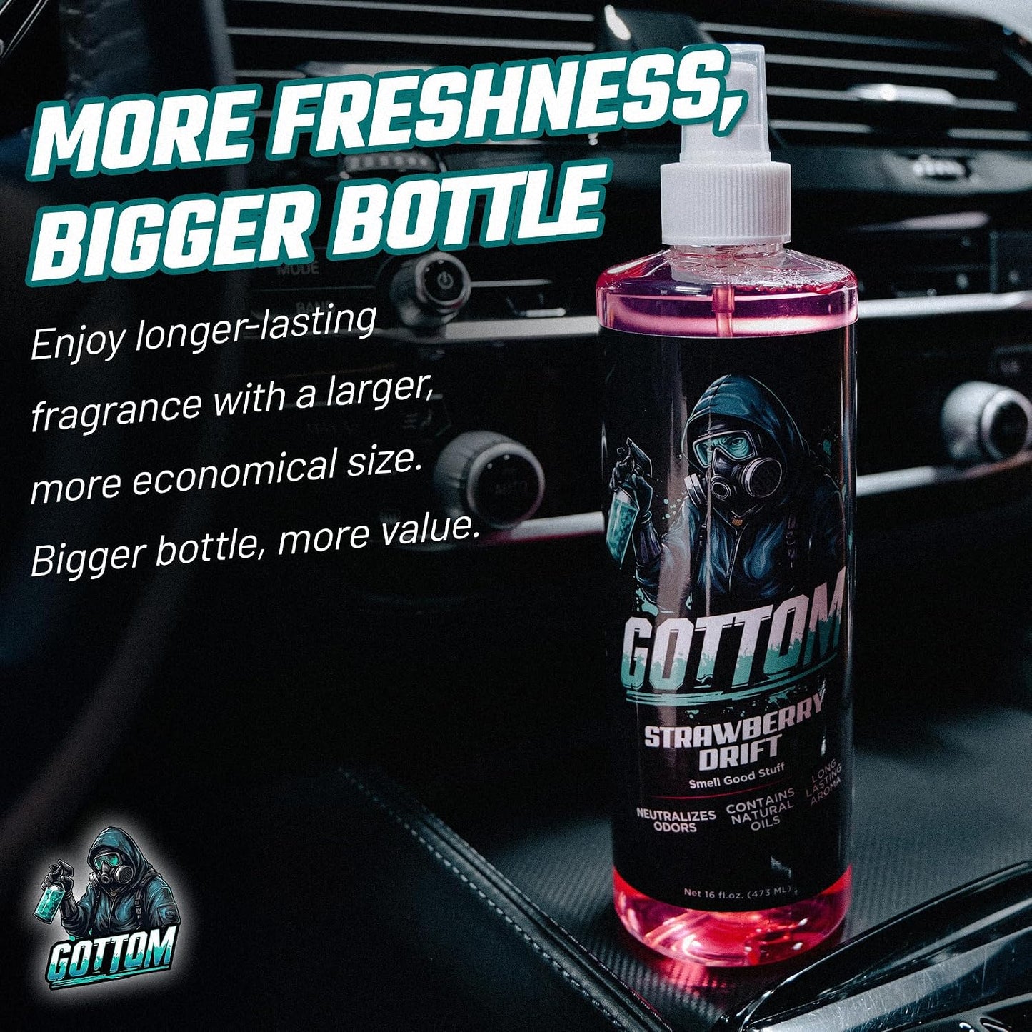 Gottom - Strawberry Drift - Premium Air Freshener - 16oz