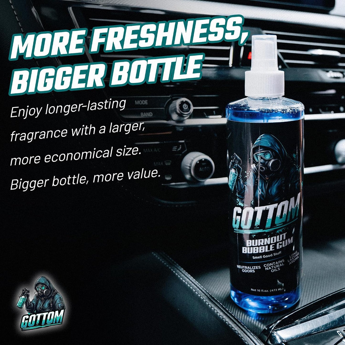 Gottom - Burnout Bubble Gum - Premium Air Freshener - 16oz