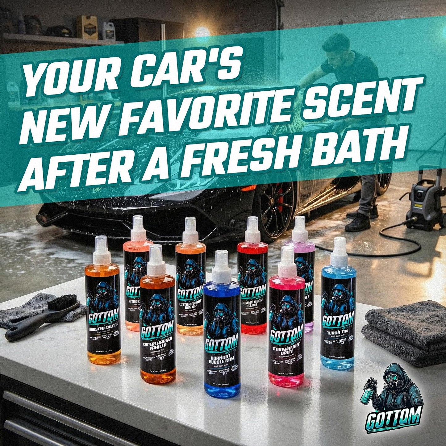 Gottom - Supercharged Vanilla - Premium Air Freshener -16oz