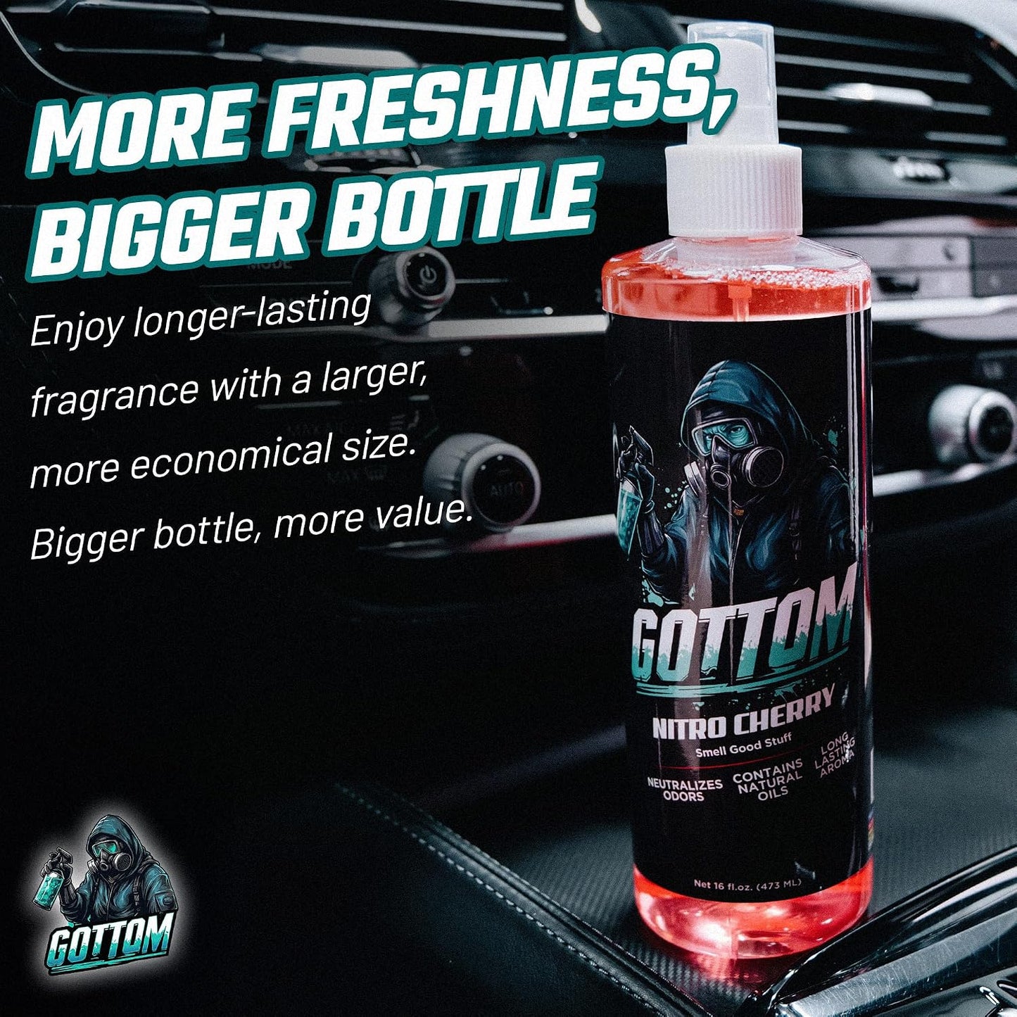 Gottom - Nitro Cherry - Premium Air Freshener - 16oz