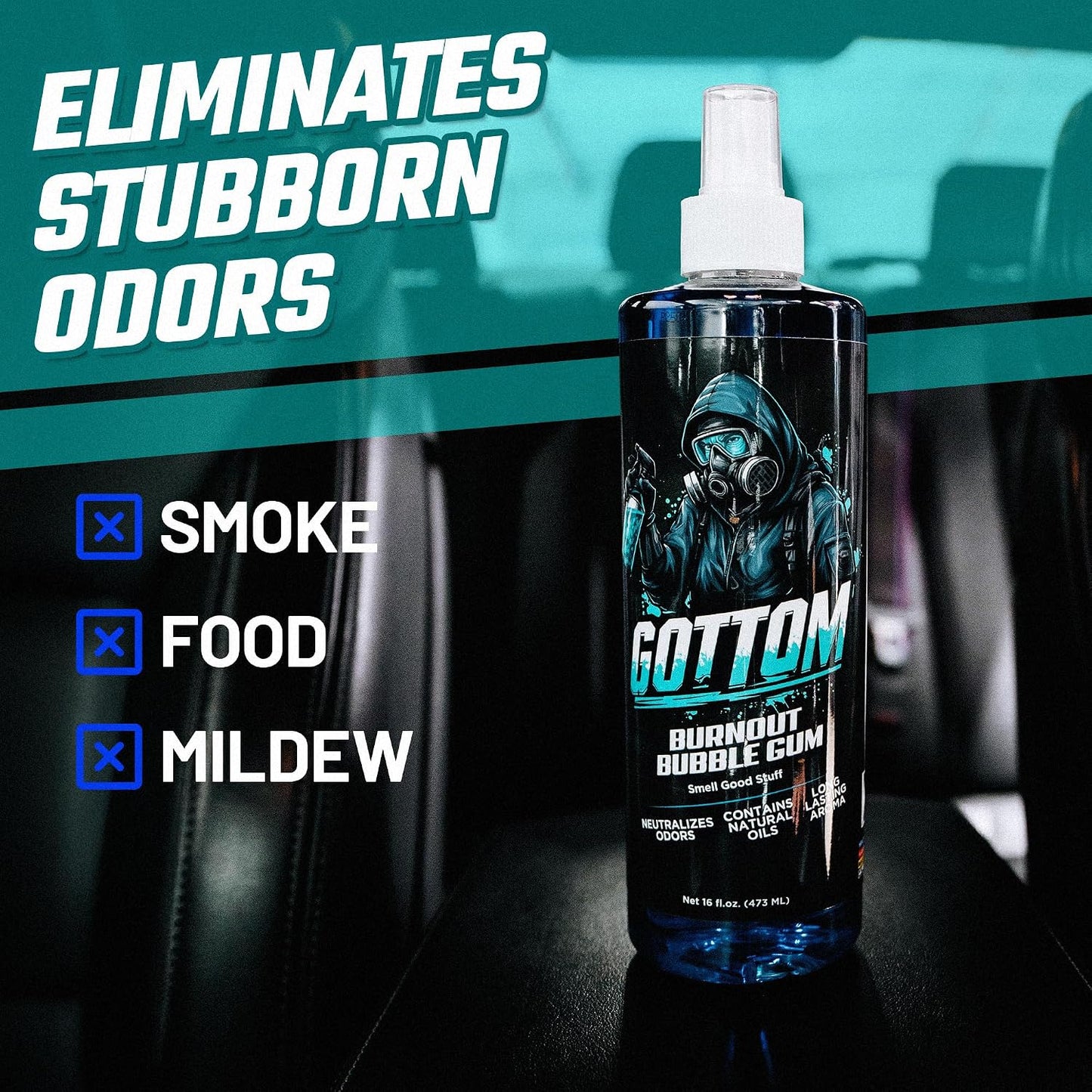 Gottom - Burnout Bubble Gum - Premium Air Freshener - 16oz