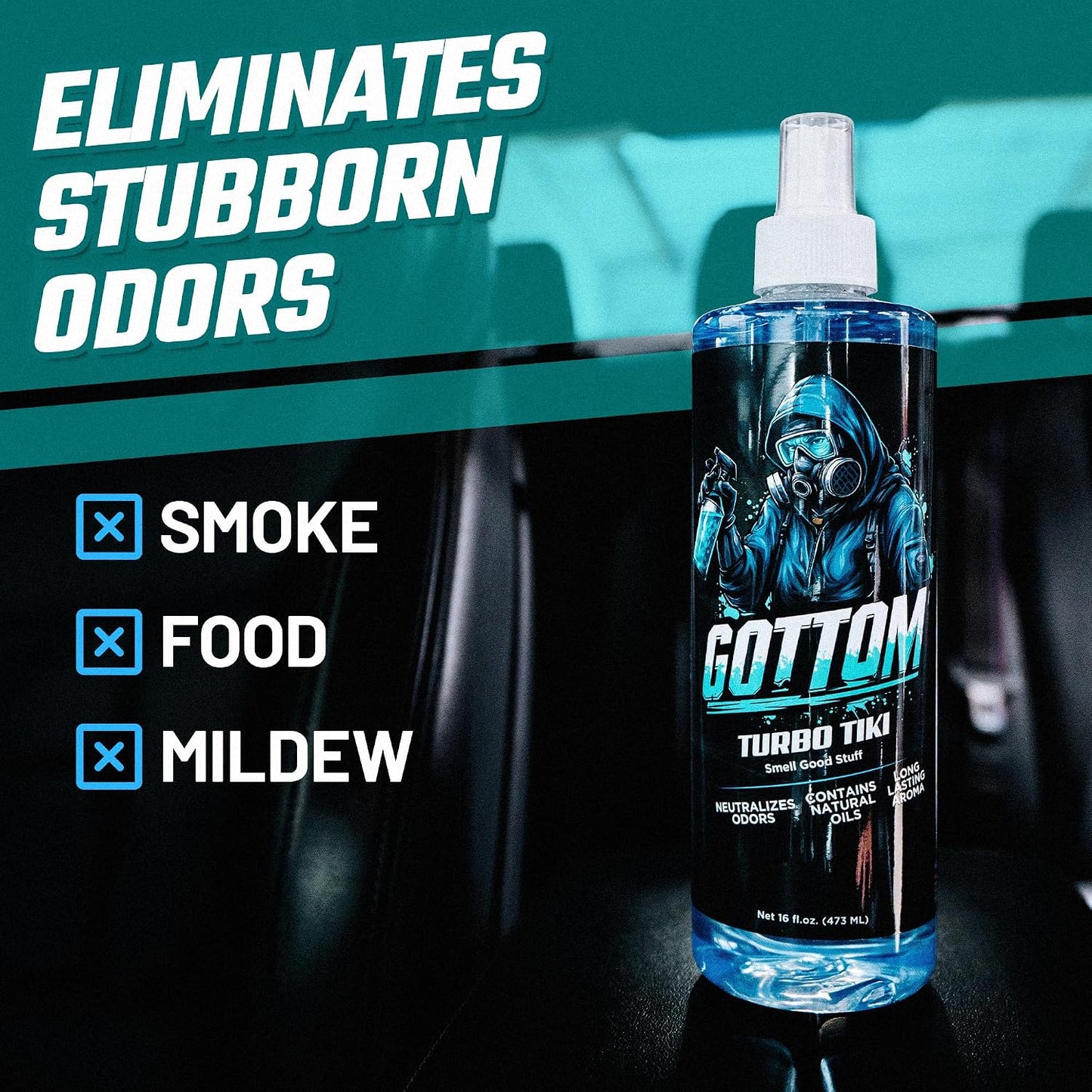 Gottom - Turbo Tiki - Premium Air Freshener - 16oz