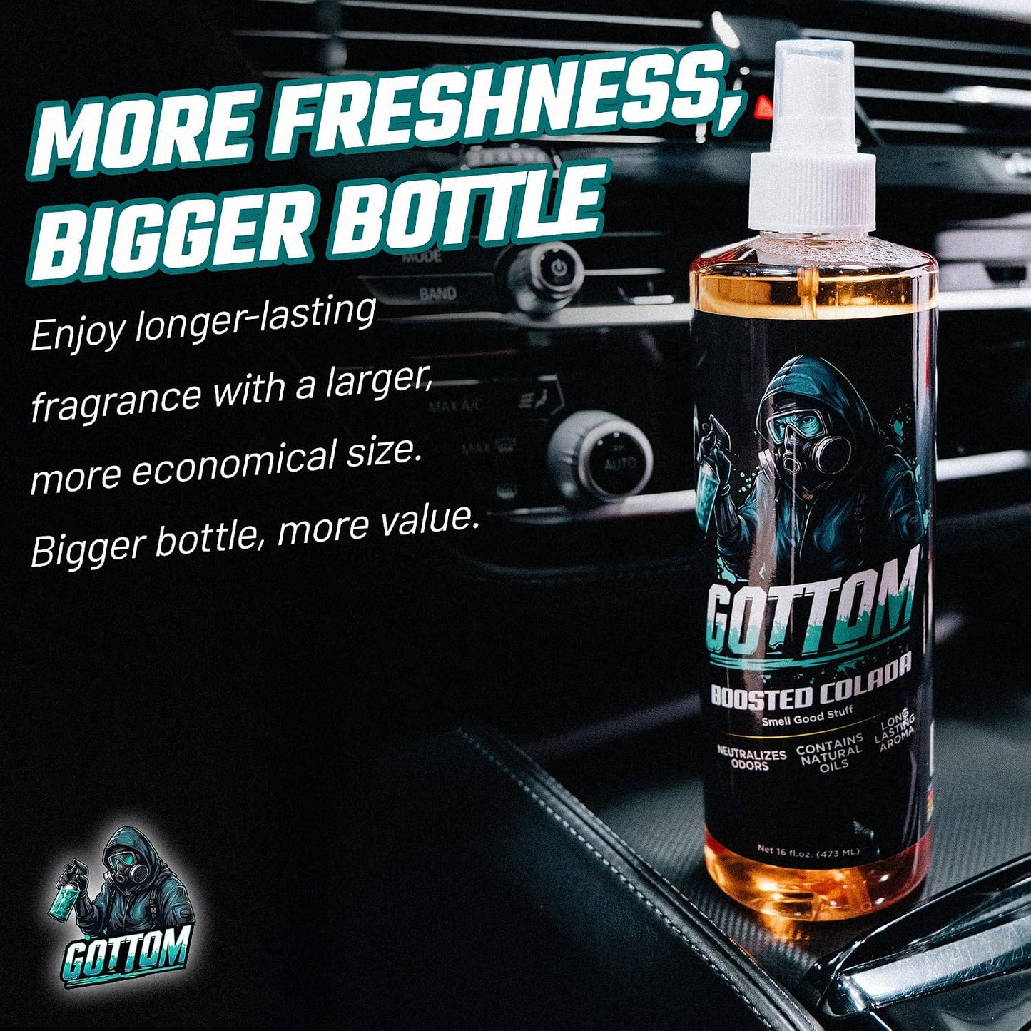 Gottom - Boosted Colada - Premium Air Freshener - 16oz