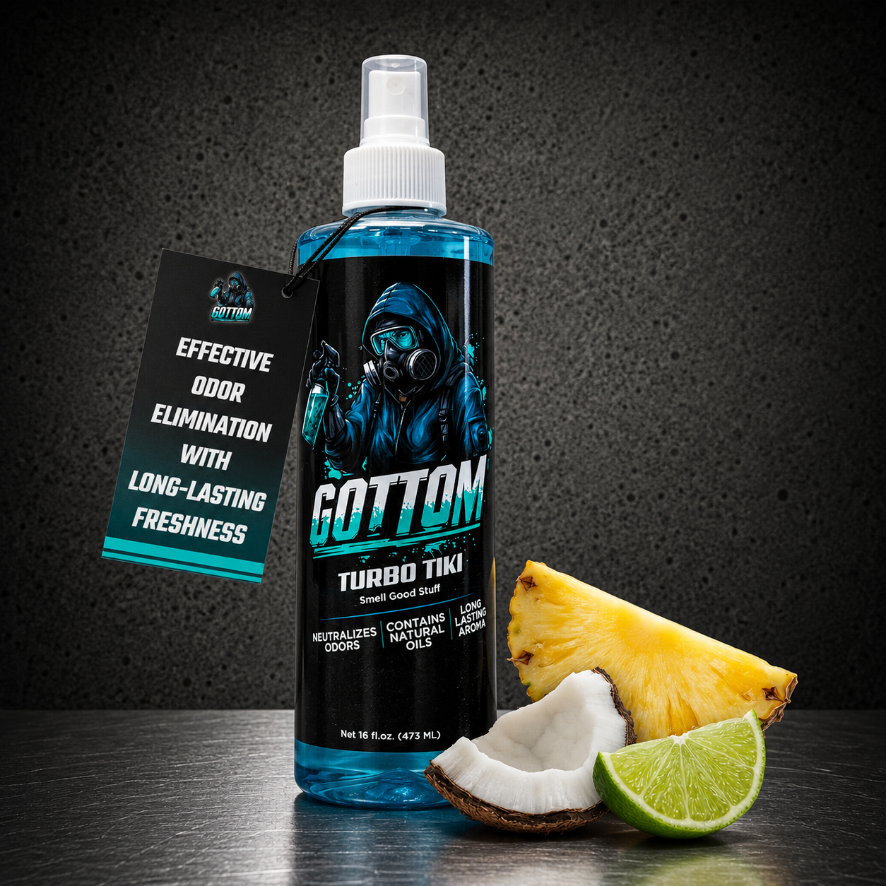 Gottom - Turbo Tiki - Premium Air Freshener - 16oz