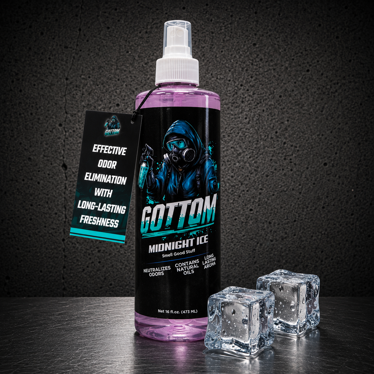 Gottom - Midnight Ice - Premium Air Freshener - 16oz