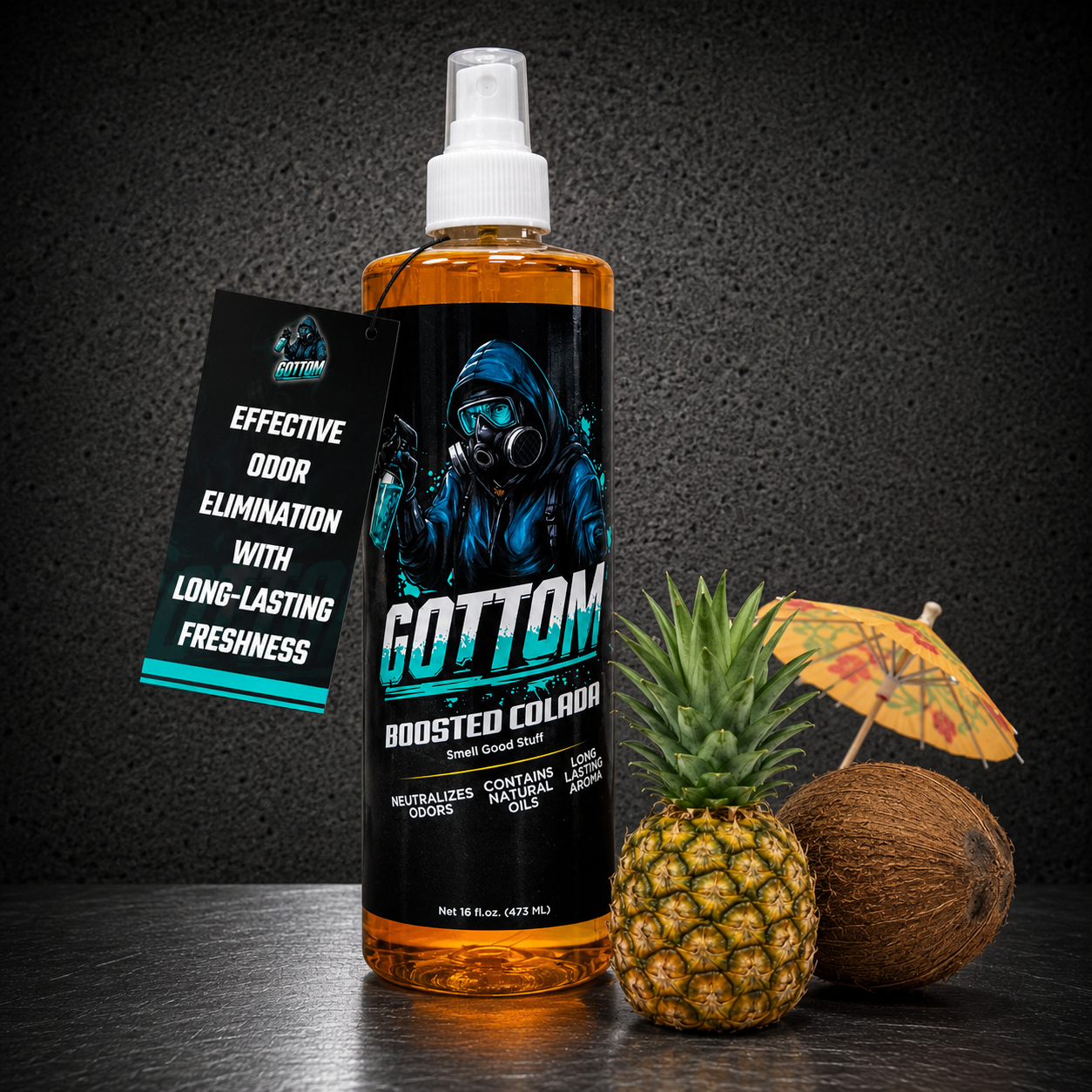 Gottom - Boosted Colada - Premium Air Freshener - 16oz