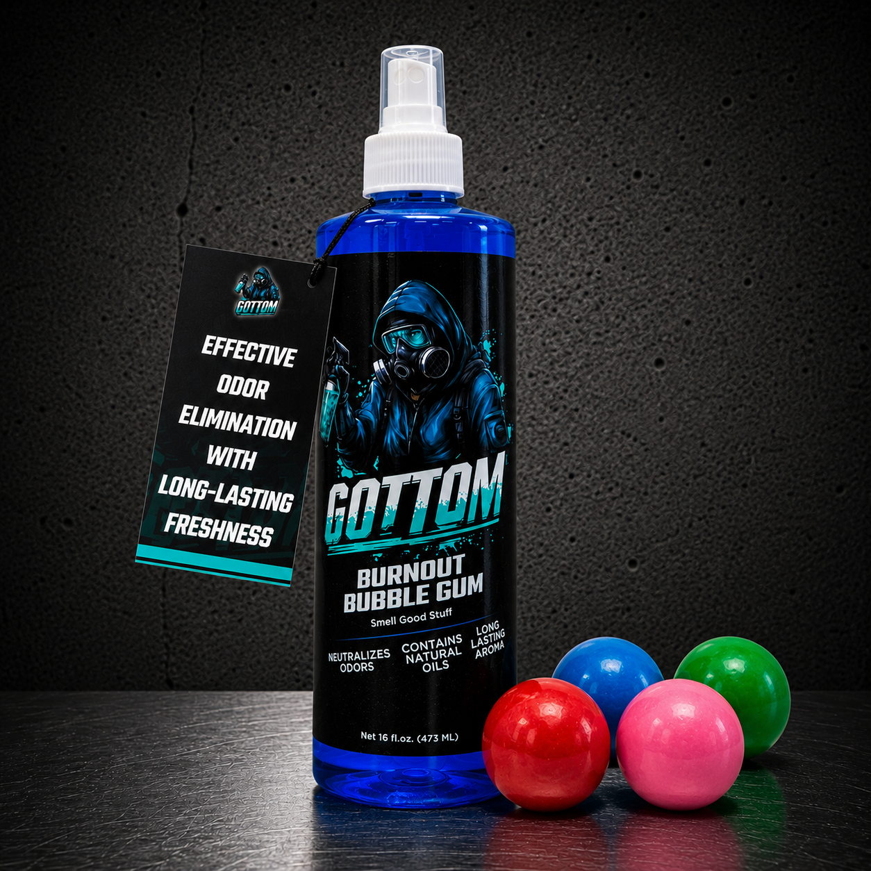 Gottom - Burnout Bubble Gum - Premium Air Freshener - 16oz