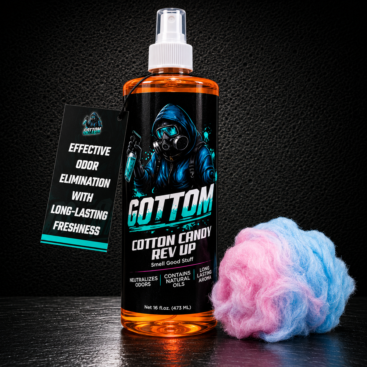 Gottom - Cotton Candy Rev Up - Premium Air Freshener - 16oz