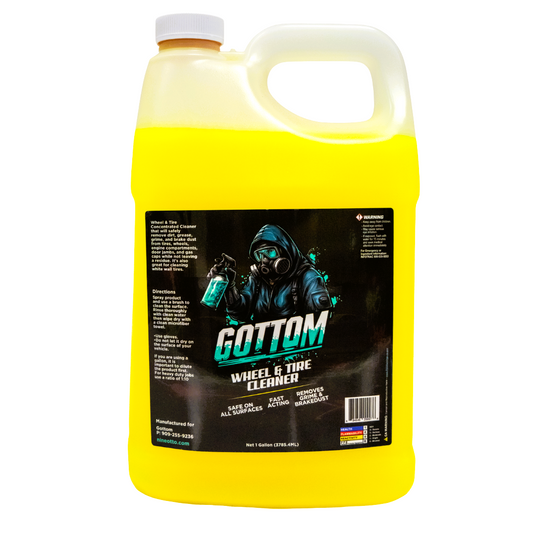 Gottom - Wheel & Tire Cleaner - 1 Gallon (128 oz) - Professional Concentrated Fast Acting Dirt, Grime & Brake Dust Remover